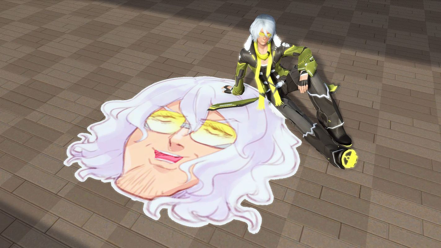 うえぽのブルーノマット：ブルーノの顔のマットで、マイルームの床に敷くためのもの