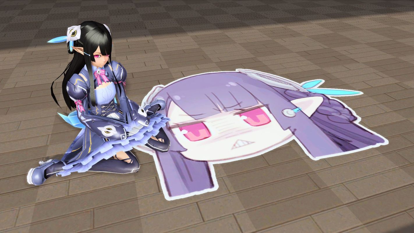 うえぽのアネットマット：アネットの顔のマットで、マイルームの床に敷くためのもの