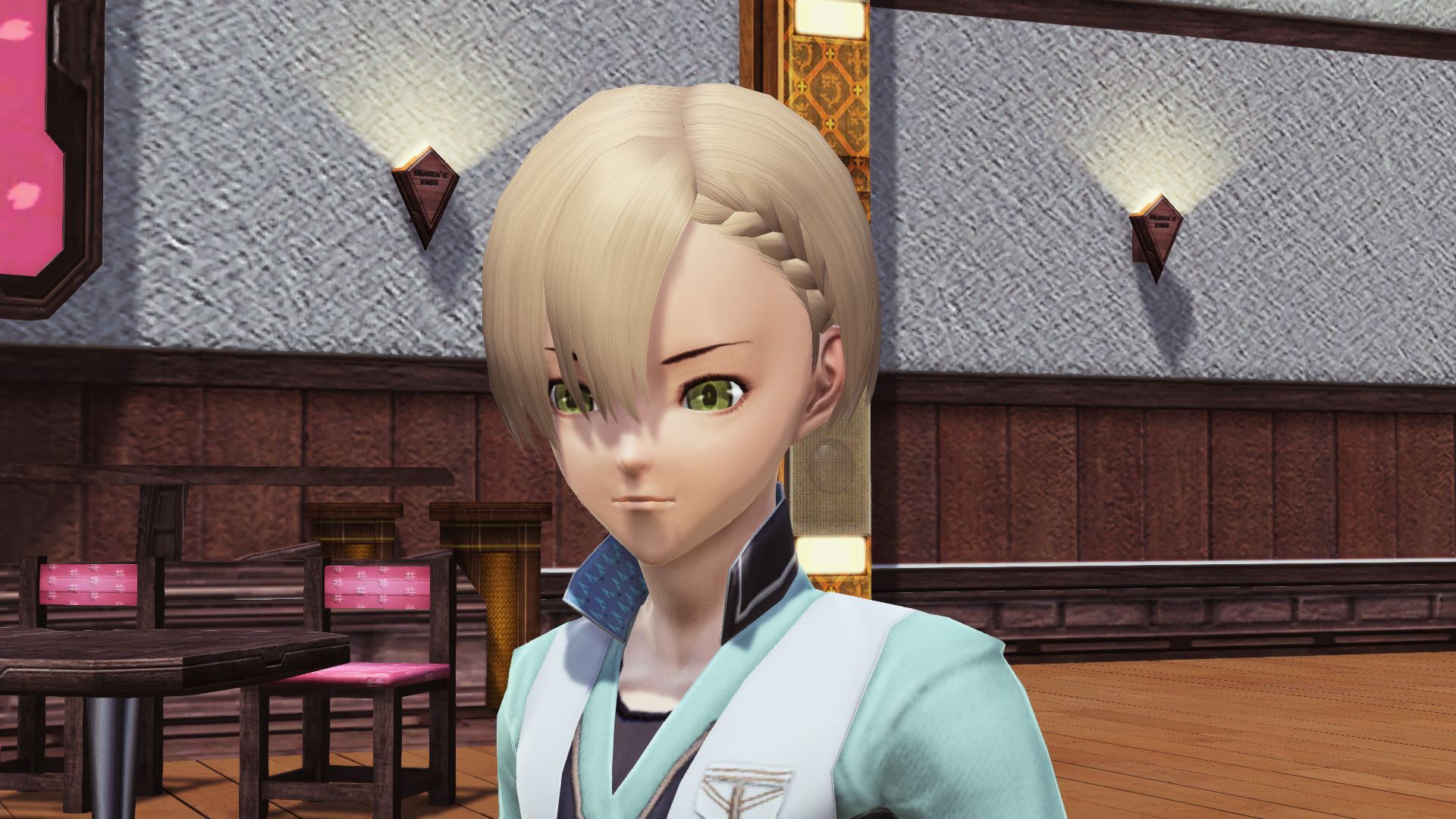 編み込みショート