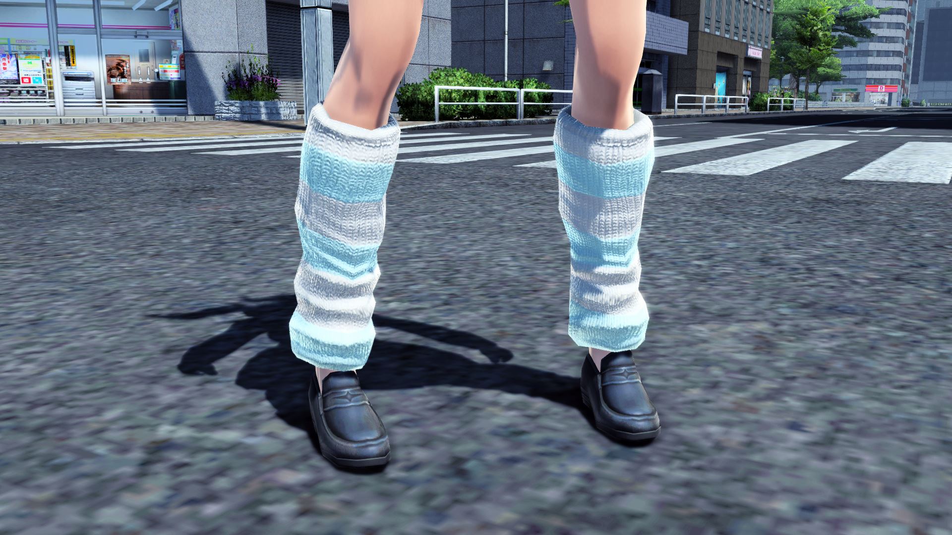 しましまルーズソックス水