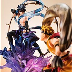 ナルトとサスケが風神・雷神フィギュアに！プレミアムバンダイで予約