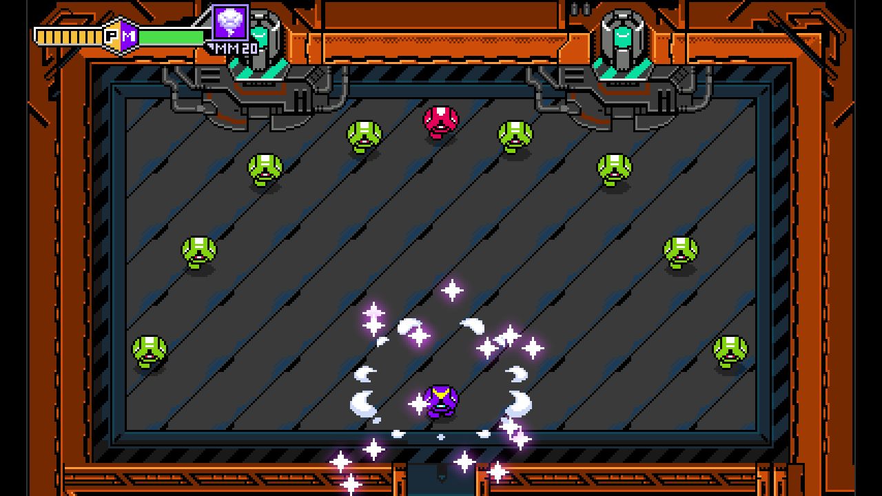 <strong class="em ">【ミュータント・ダンス】</strong>敵のミュータント「GX680」に変身し、貫通力のある弾を発射することができる