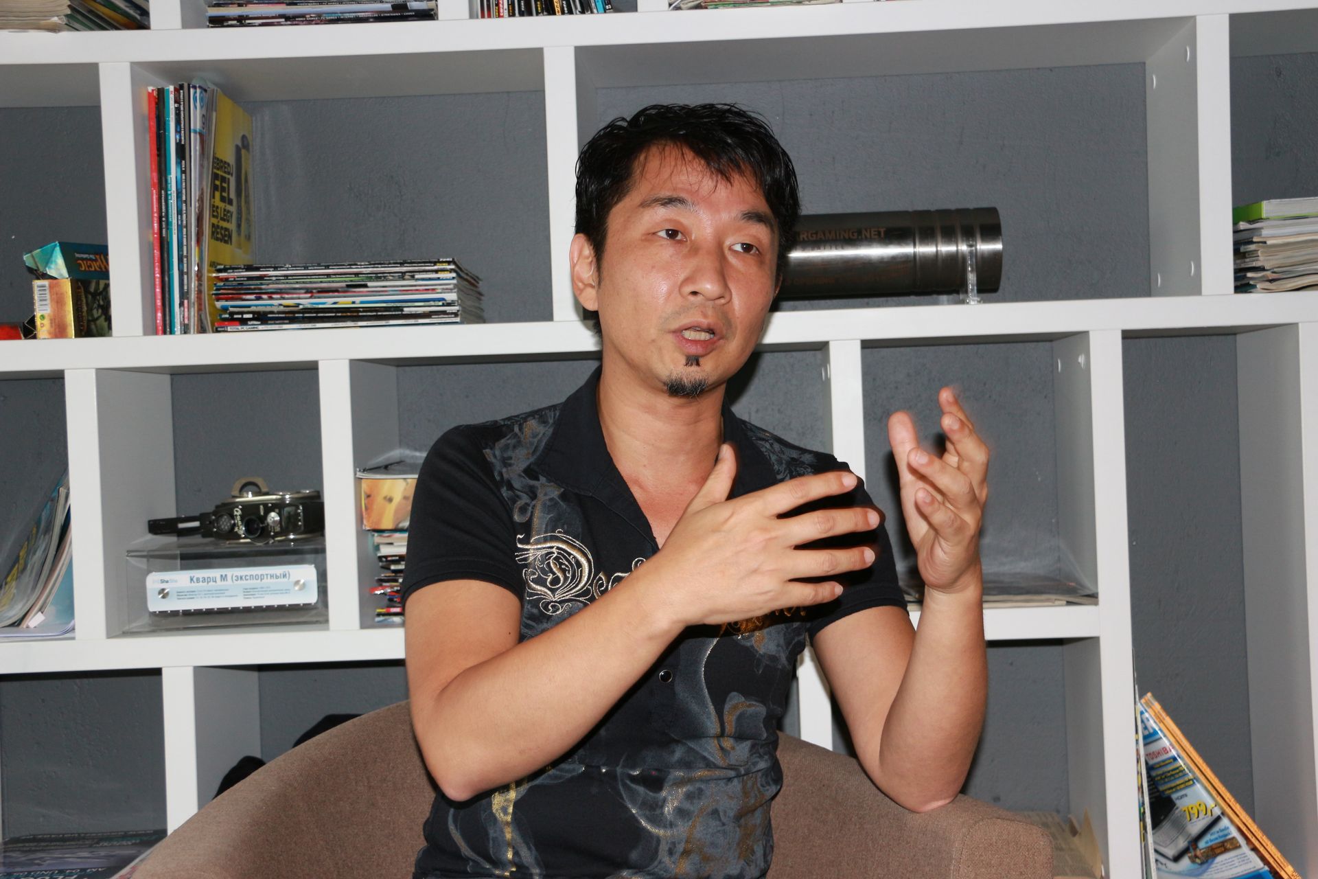 自分だけの感覚や考え方をゲームに反映させたいと意気込みを語る山岡氏