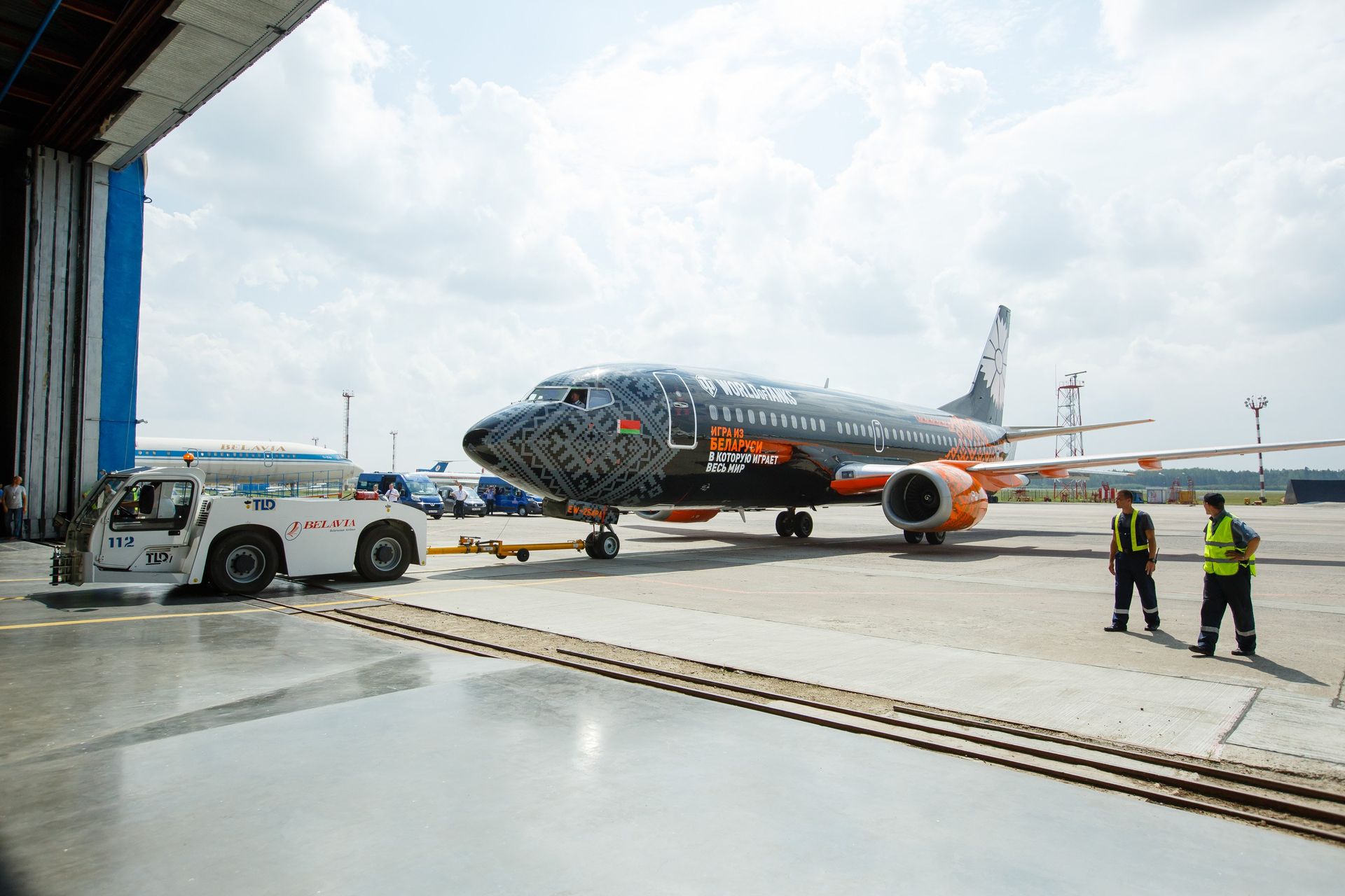 ベラルーシの航空会社ベラヴィアが2016年に飛ばしていたコラボジェット