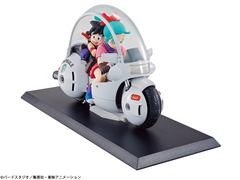 ドラゴンボール」第1話の扉絵に描かれた、バイクに乗る孫悟空と
