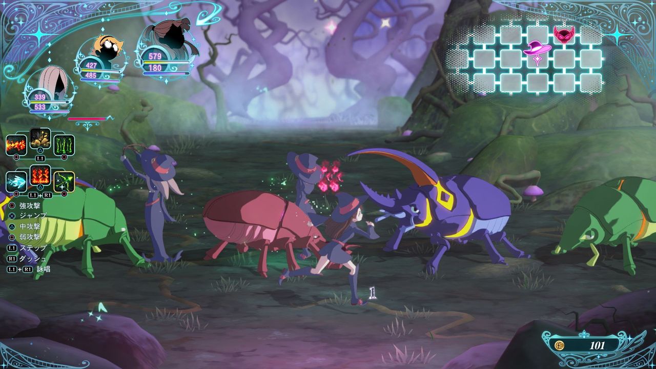 キノコや昆虫などのユニークな敵モンスターたちも登場