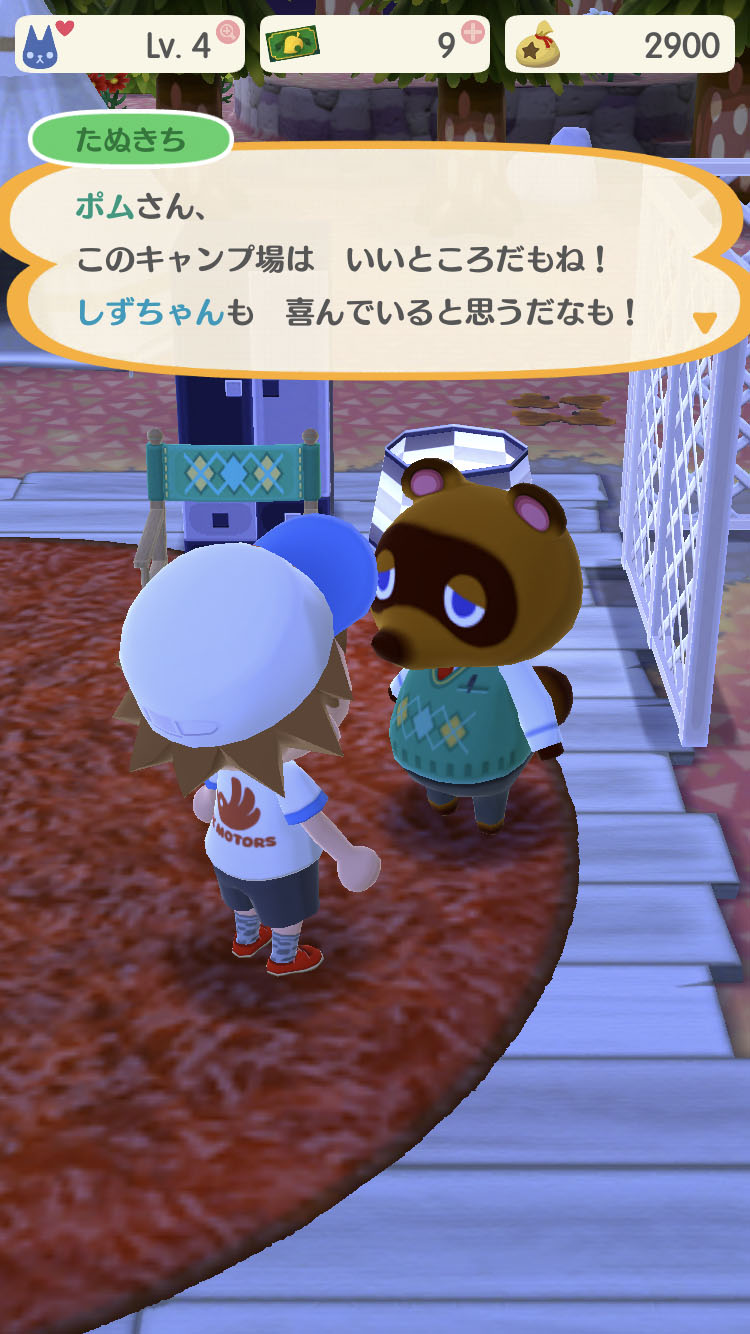 「リーフチケット」で引き替えられる特別な家具。今は「とたけけのイス」と「たぬきちのイス」があり、どちらも設置するとキャンプにとたけけやたぬきちが登場するように！欲しい