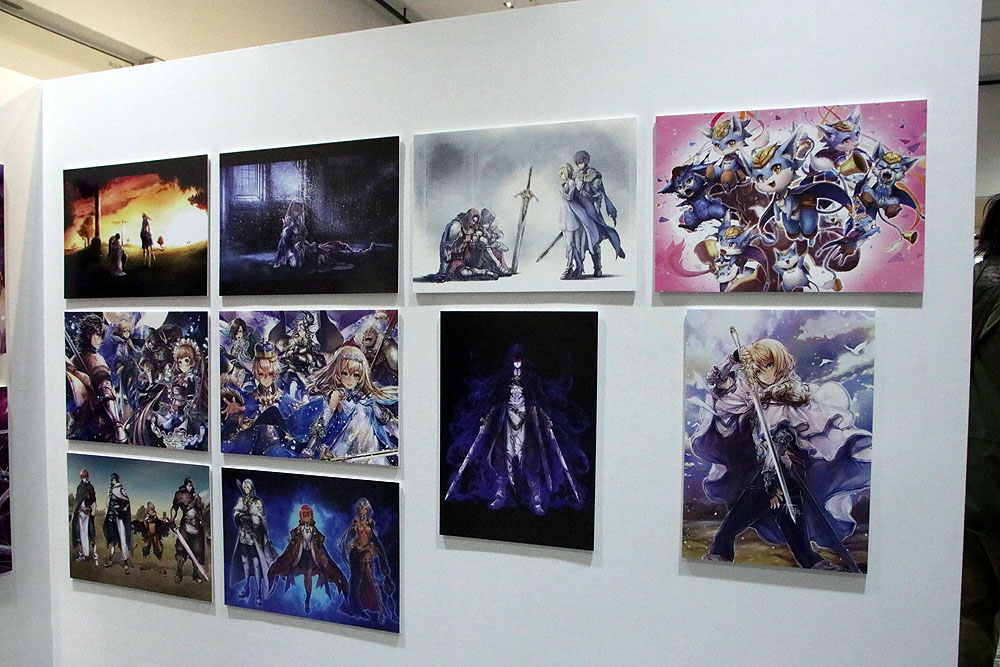 イラストコーナーには多数パネルが展示されている。また、ササギゴウシ氏と鮠水ちか氏のサイン会も予定されている