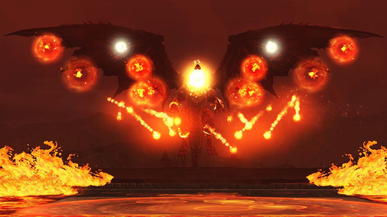 崩壊したクエント城に甦った紅き邪竜。生半可な攻撃では、巨体を覆う硬い鱗にはじかれてしまうアリサに託された「ラコニウムソード」を使い、ドラゴンの鱗を切り裂け！