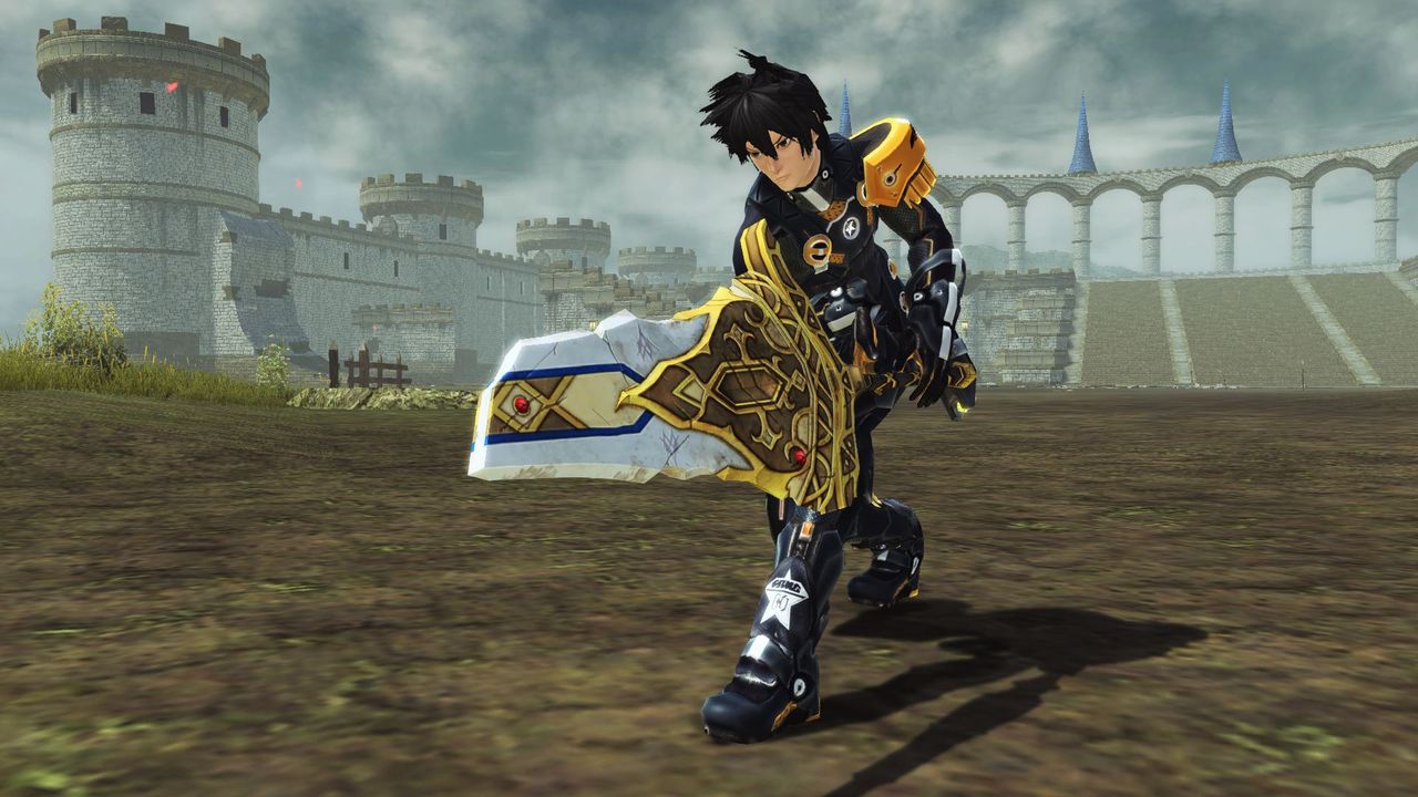 過去に戦場となった地域から発掘された大剣。刀身が折れているが、残った部分から巨大な剣だったことがわかる