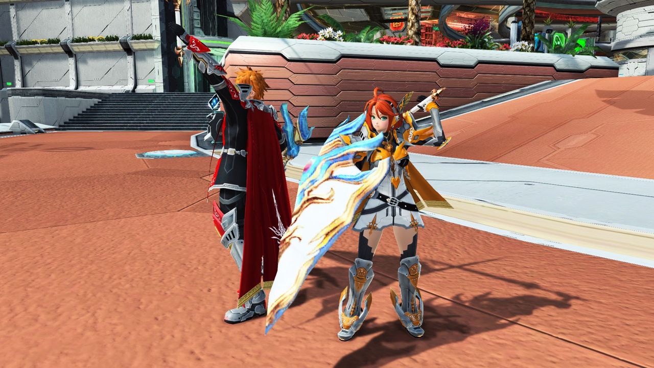 <strong class="em ">371「ラコニウムソード」（ロビーアクション）</strong>：エリュトロン・ドラゴンを退けた者だけが使えるラコニウムソードを使ったポーズ。男性版は剣を高々と掲げるポーズで、女性版は盾をアピールした動きを行なう