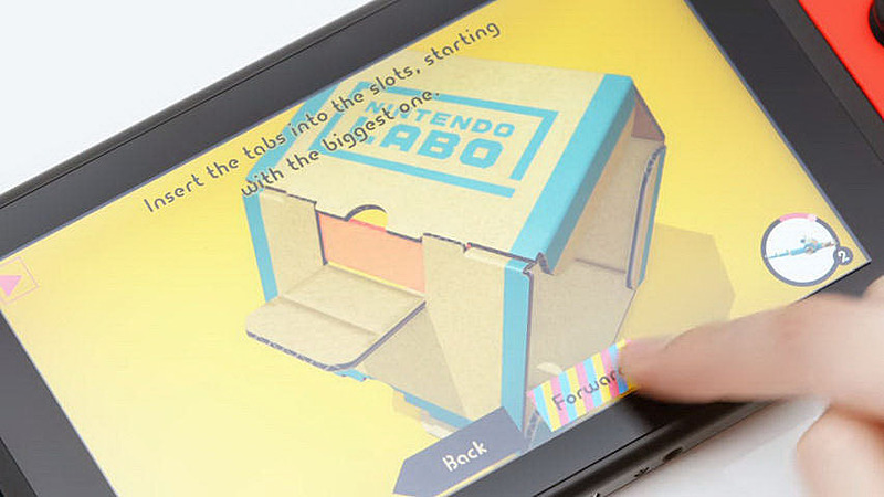 Nintendo Switchでインタラクティブに組立て方を見ながら作成できるようだ
