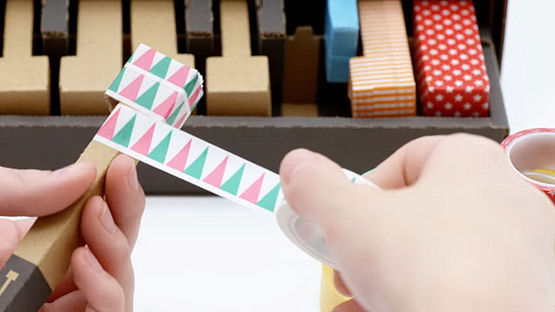 マスキングテープなどでデコレーションすることもできる