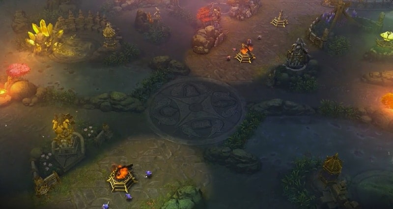 キャラクターの視野を制限する「戦場の霧」。"キャラクターの周囲だけ見える"という処理が重く、技術的に実現が難しい部分