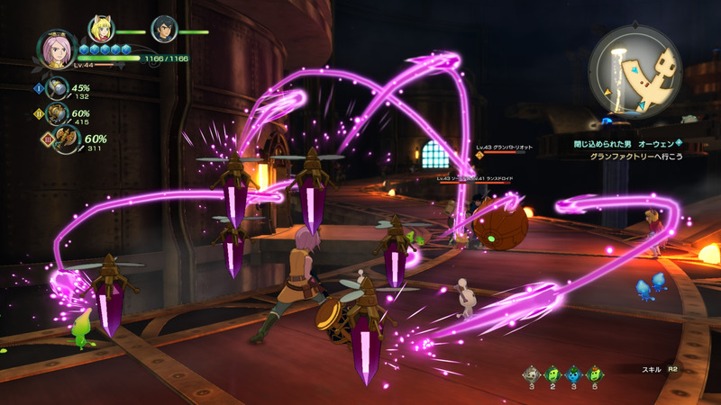 スキル「クリスタルレーザー」。力を蓄えたクリスタルから一斉射撃