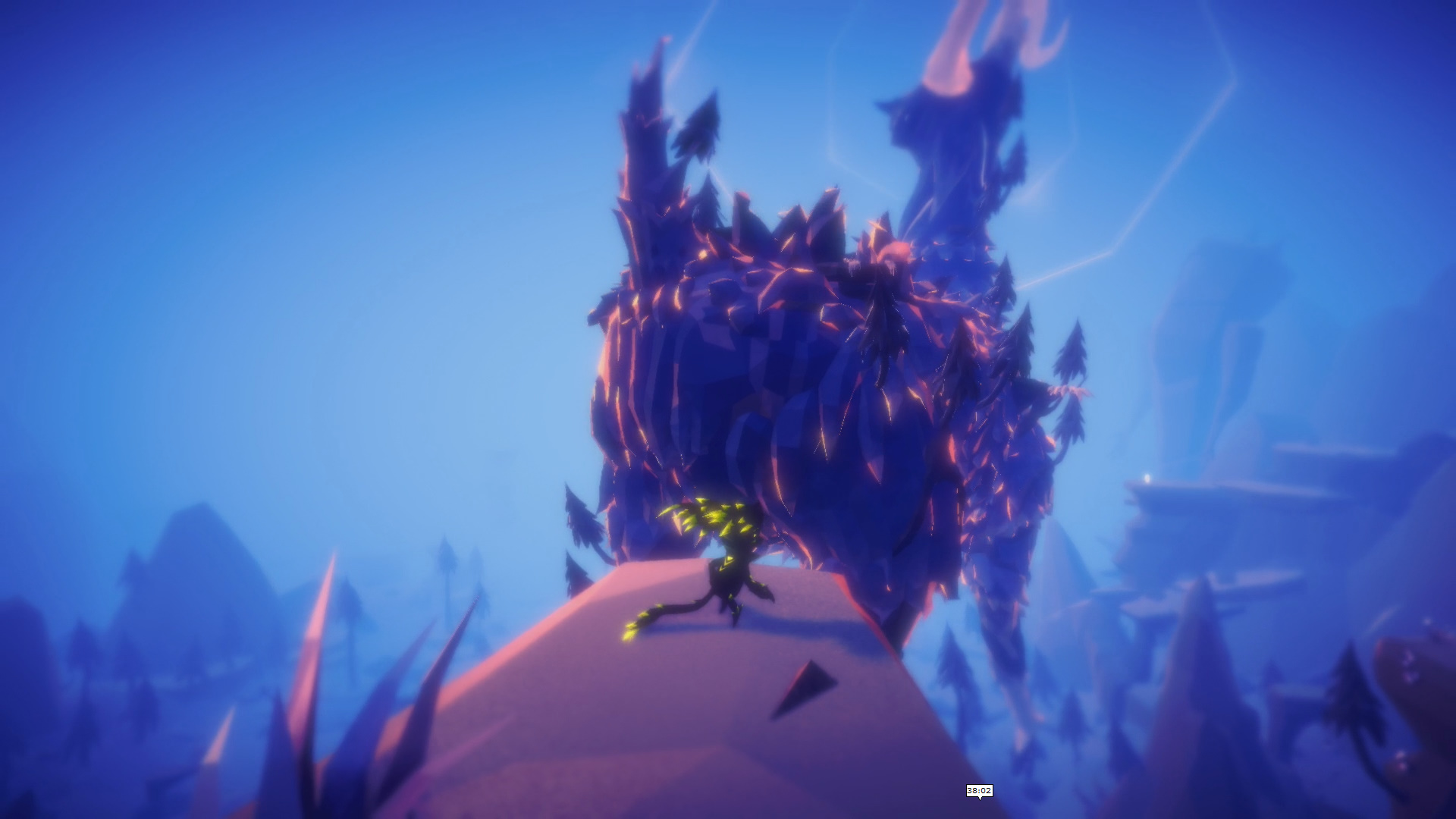 ようやくシカを開放するも、スケールが違いすぎてまったく気づいてくれる気配がない