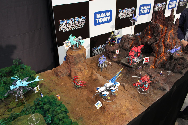 アニメーションを意識したジオラマも出展された