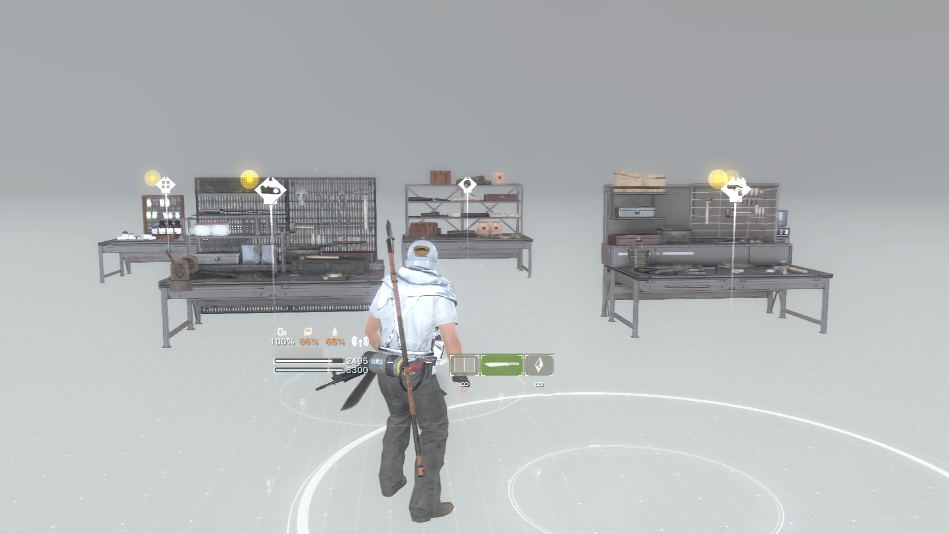 クラフトや射撃、攻撃訓練も行なえる