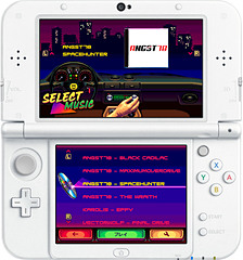 2Dドット絵のグラフィックスのレース3DS用「80's OVERDRIVE