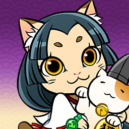 「ねこ巫女」は、武将強化で多くの経験値が得られる巫女のこと