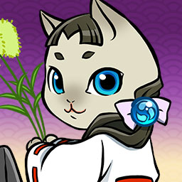 「ねこ巫女」は、武将強化で多くの経験値が得られる巫女のこと