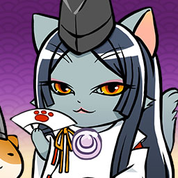 「ねこ巫女」は、武将強化で多くの経験値が得られる巫女のこと
