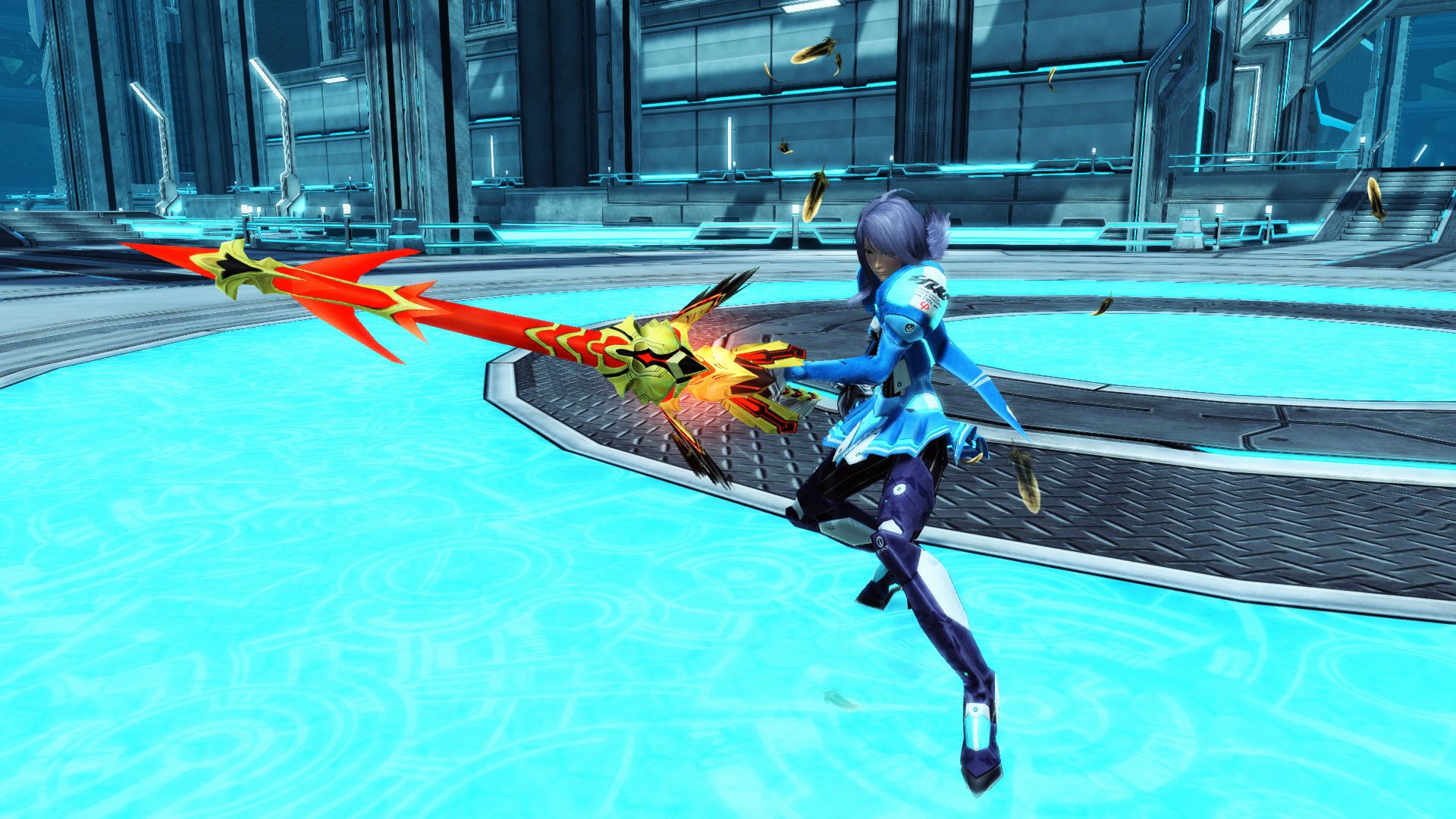 ダーカー因子によって変貌を遂げた長槍。持つ者には敗北の影におびえ周囲の全てを執拗に貫く