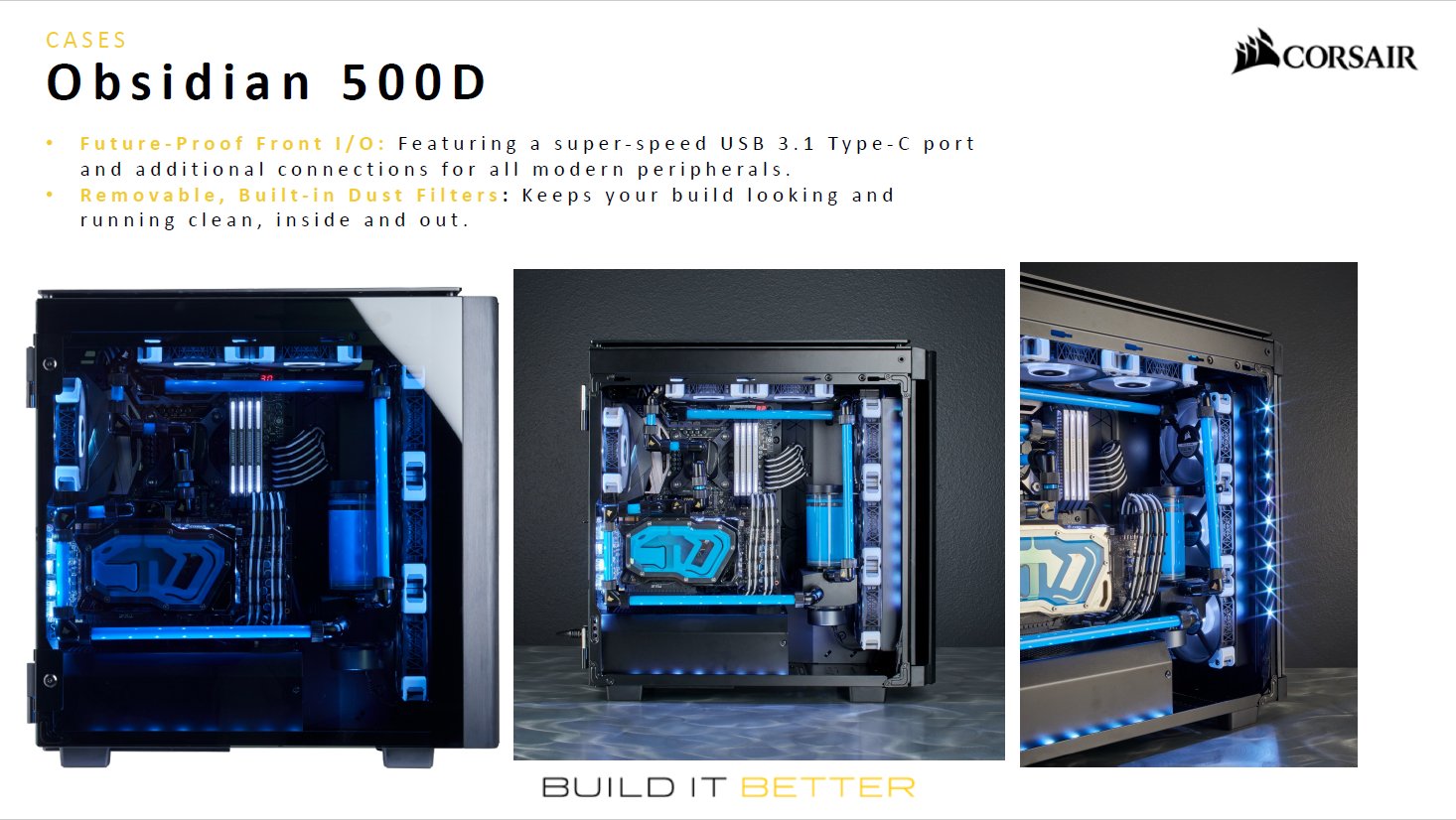 PCケース「Obsidian 500D」。日本では3月に発売され、価格は25,920円（税込）。