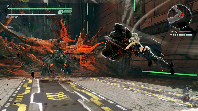 ダイブはロックオン中に行なうと、対象に攻撃を繰り出す。ロックオンを外せば離脱にも使えるだろう