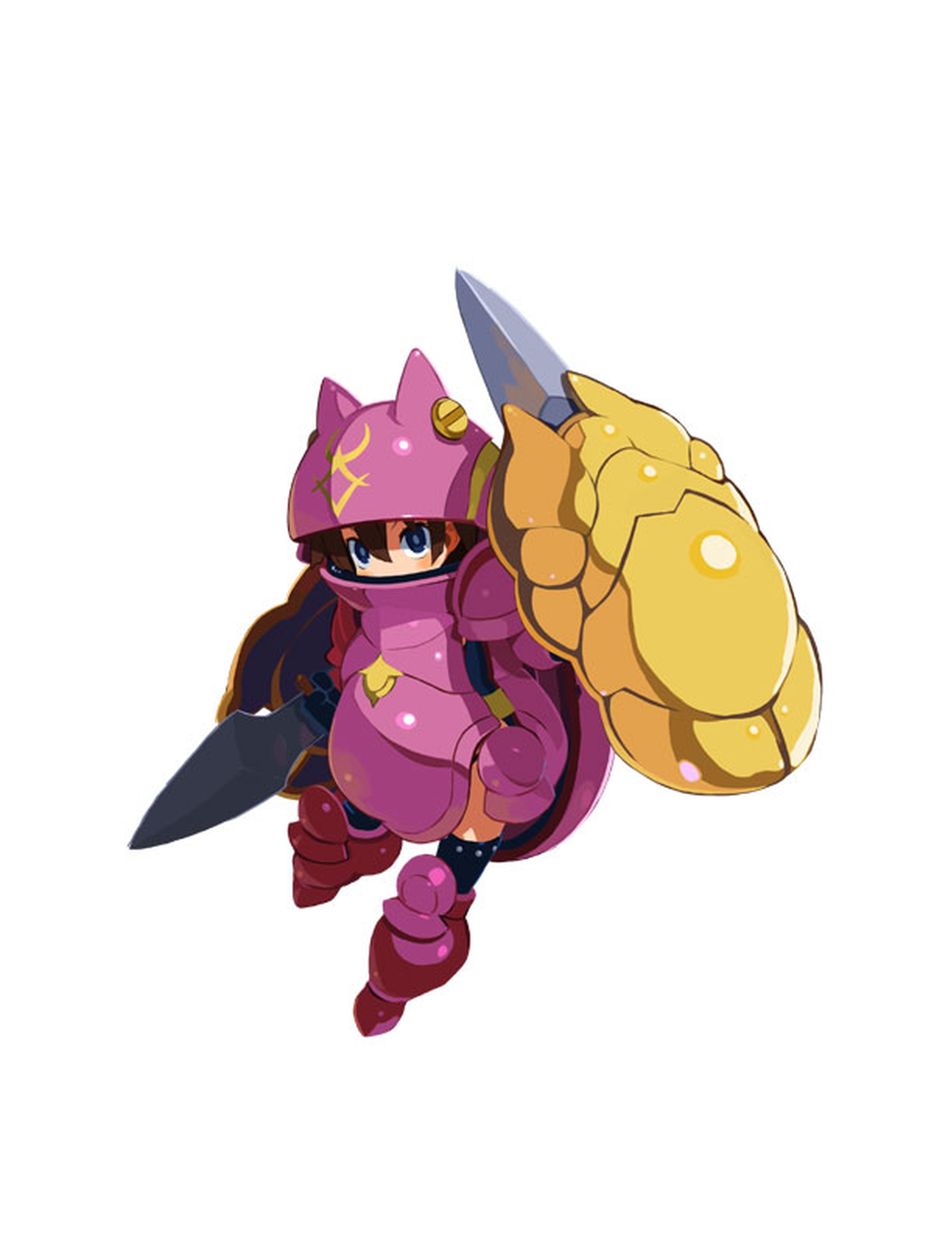 全身鎧で身を固め、最前線で仲間を守る