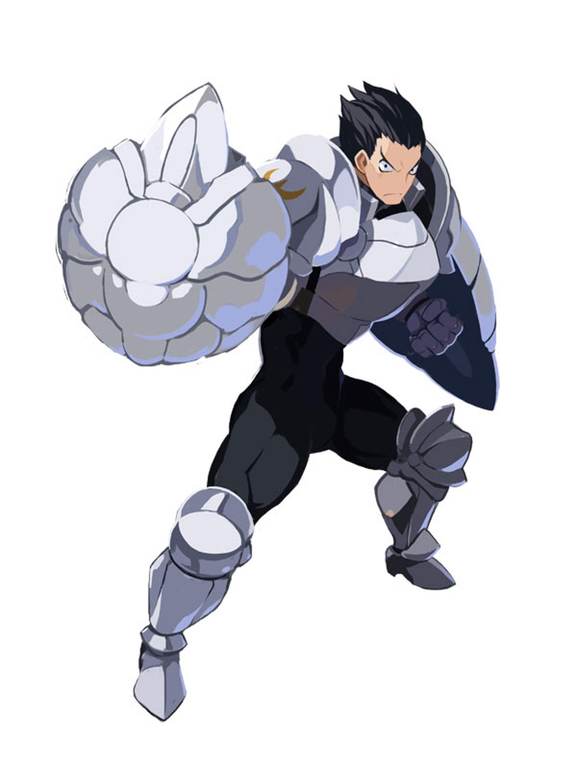 全身鎧で身を固め、最前線で仲間を守る