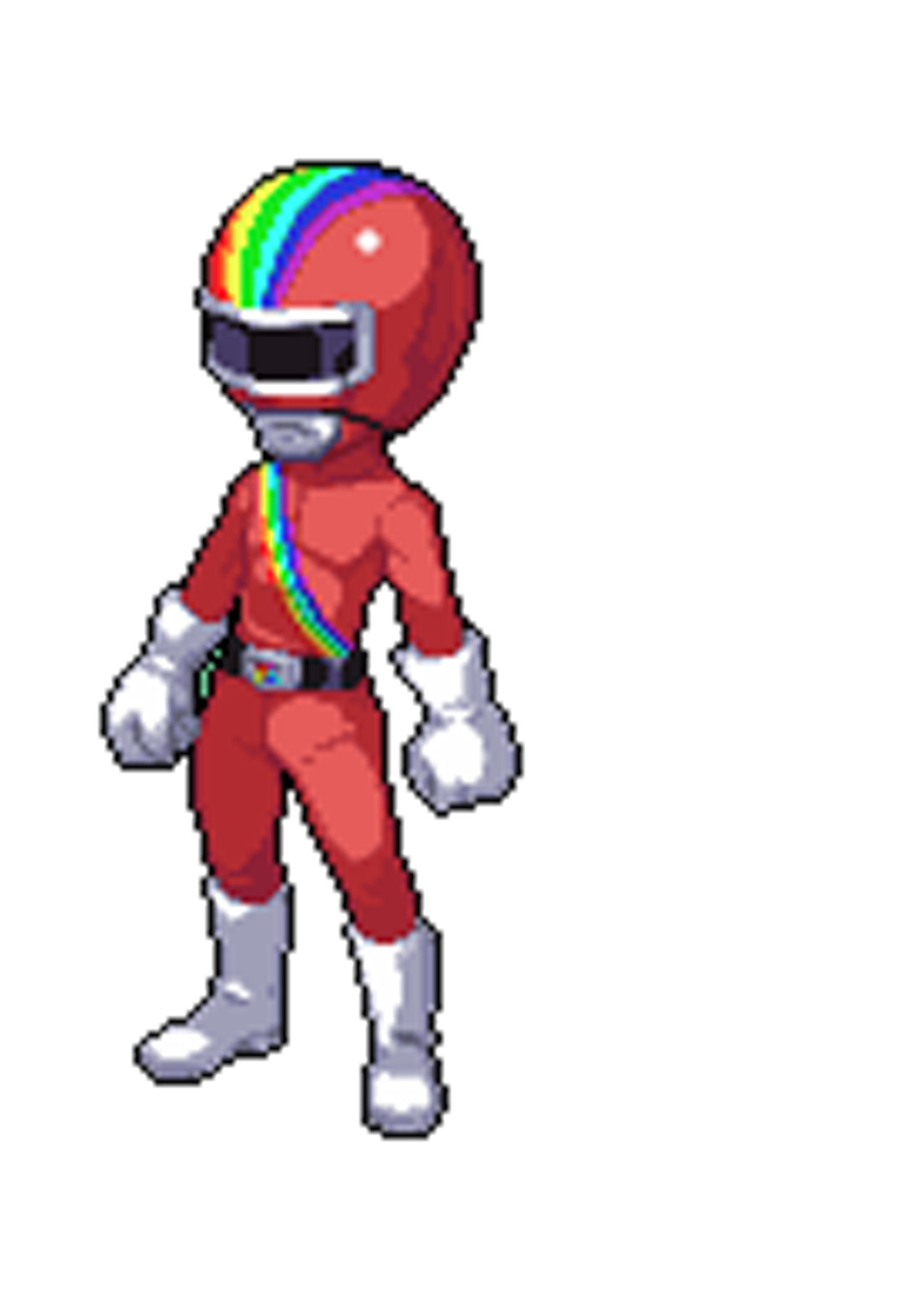 「虹レッド」：正義感満載。熱血に溢れ、ATKに自信あり