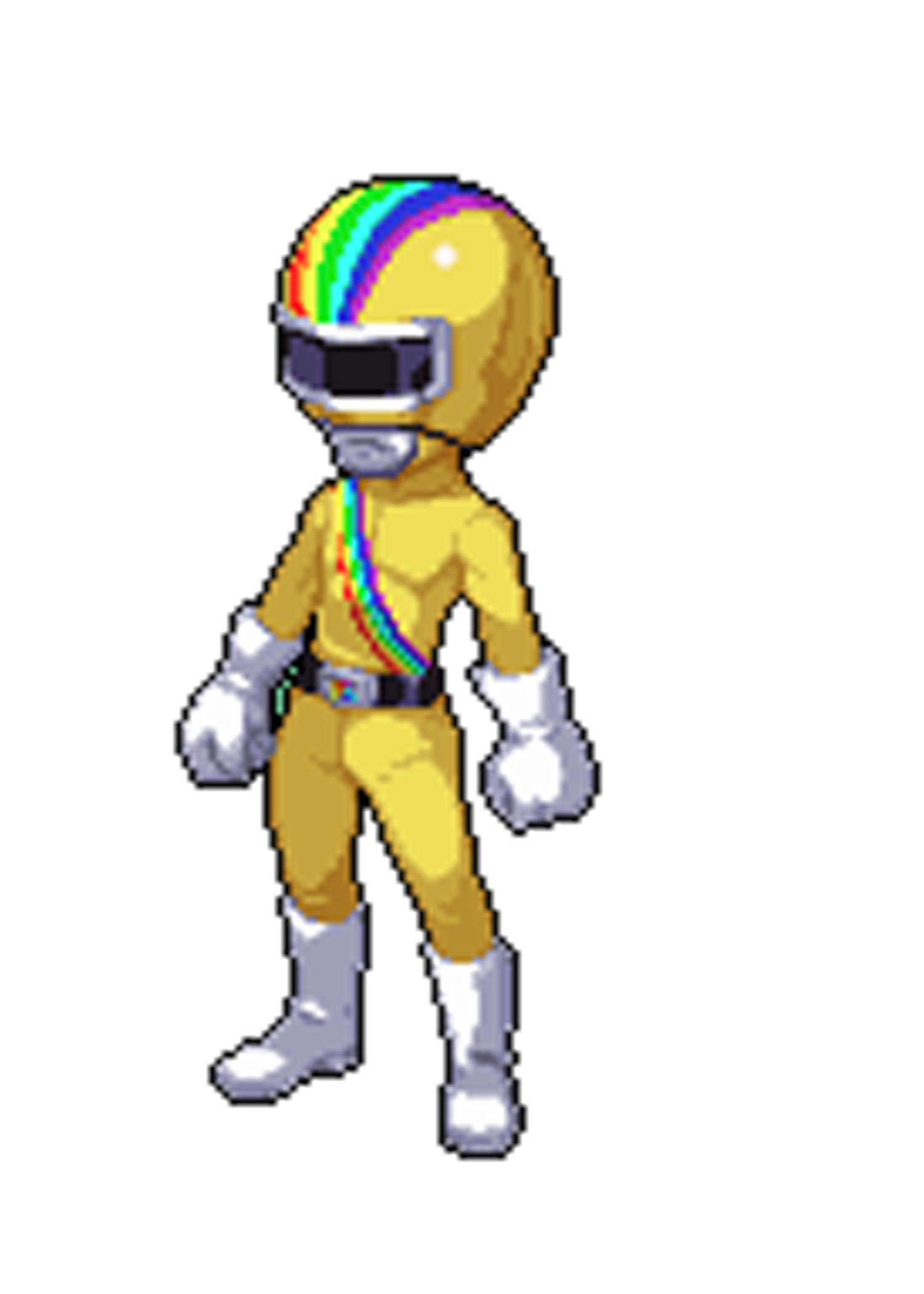 「虹イエロー」：イエロー担当のイメージを裏切らず、好物はカレー。DEFが魅力