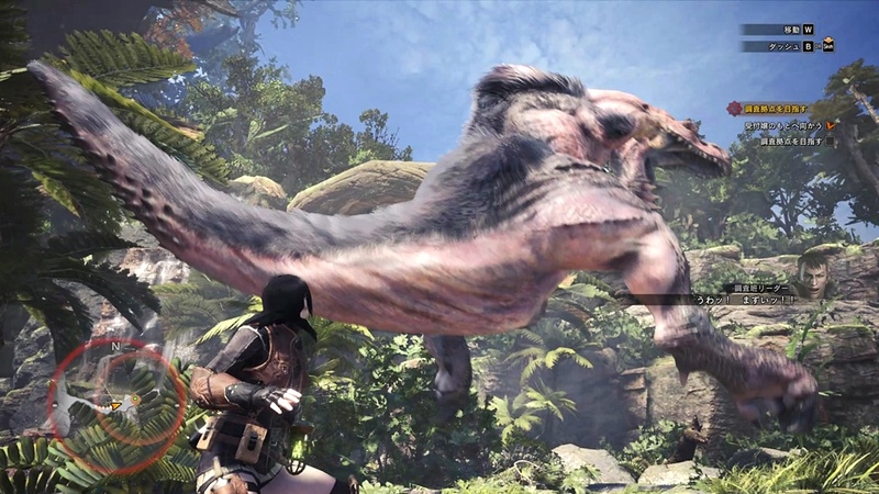 「MHW」の世界は大画面でこそ映える。この迫力をぜひ1度は体験してほしい！