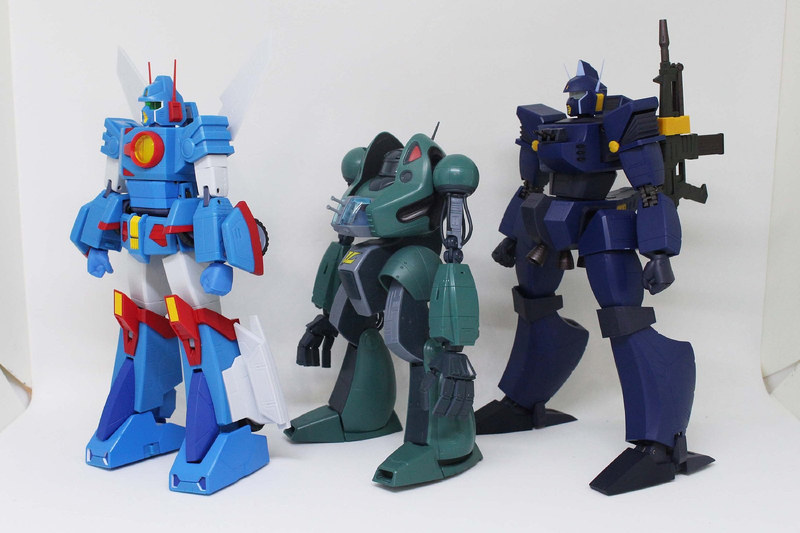 HI-METAL Rの「ザブングル」シリーズの比較。左からザブングル、ガバメント、そしてブラッカリィ