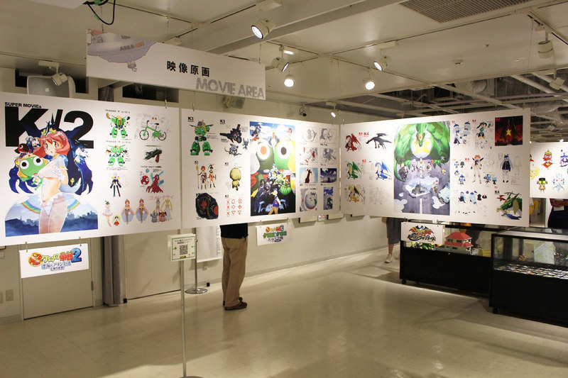 劇場版のイラストや設定などを集めた映像原画コーナー