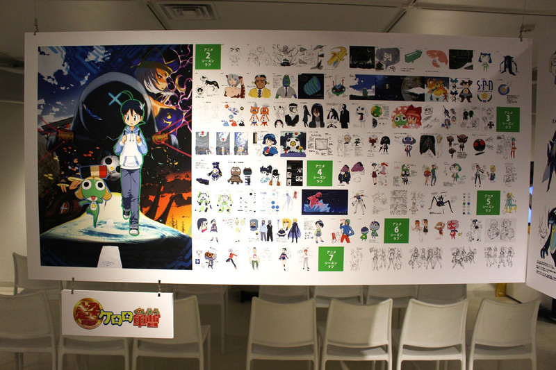 劇場版のイラストや設定などを集めた映像原画コーナー