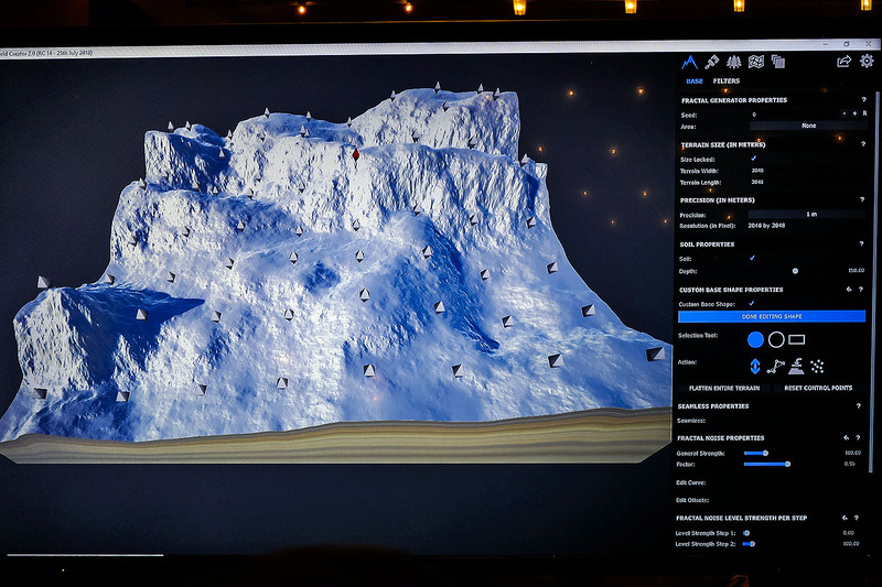 ハイトマップからシミューレーションで地形にディティールを生成