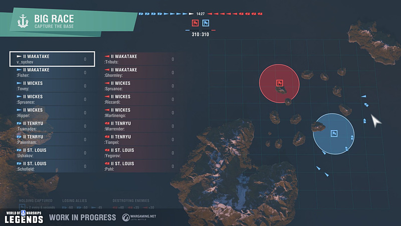 マップ画面。9対9となり、マップもコンパクトになっている