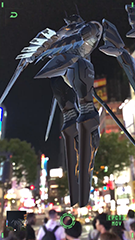 ジェフティ対アヌビス、渋谷上空。「ANUBIS ZONE OF THE ENDERS : M