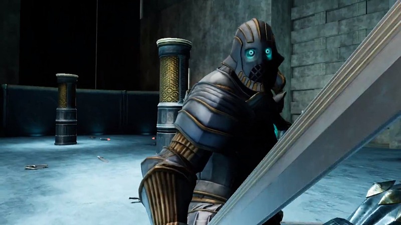 多対多のオンラインバトル。敵の行動はかなりクイックになり、斬り付けるか、受けるか、瞬間的な判断が要求される