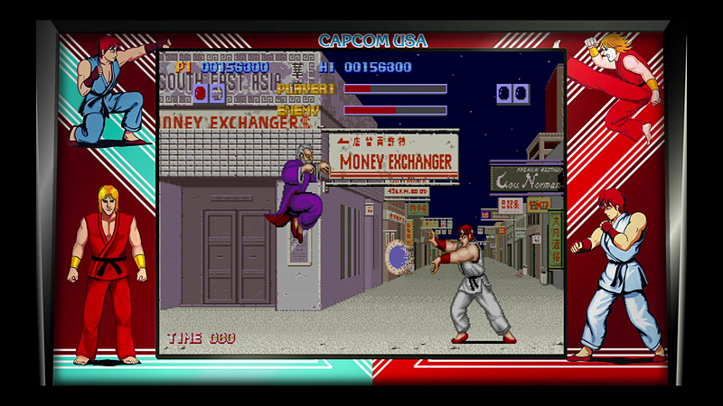 元やサガットをはじめ、お馴染みのキャラクターが1作目から登場している