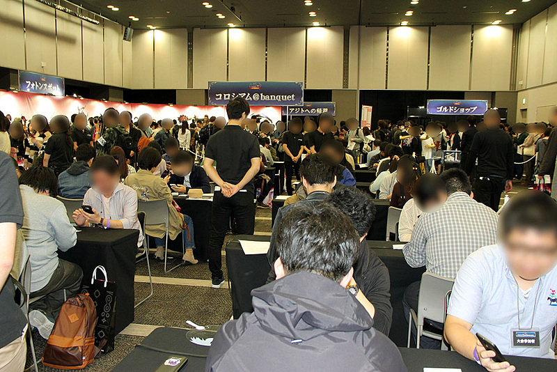 “コロシアム＠banquet”コーナーでは、PvPが楽しめた。初めてPvPをプレイした人もいたとのこと