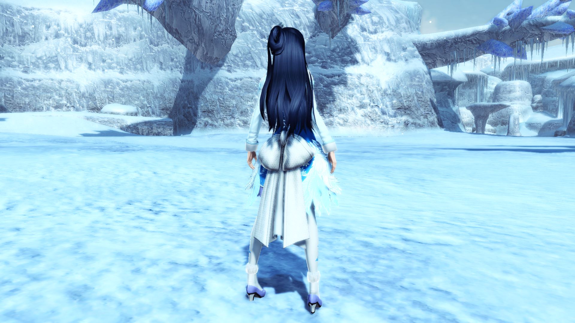 特別な夜のために作られたジャケット。雪をイメージしたというデザインは優しくも可憐な印象を与えてくれる