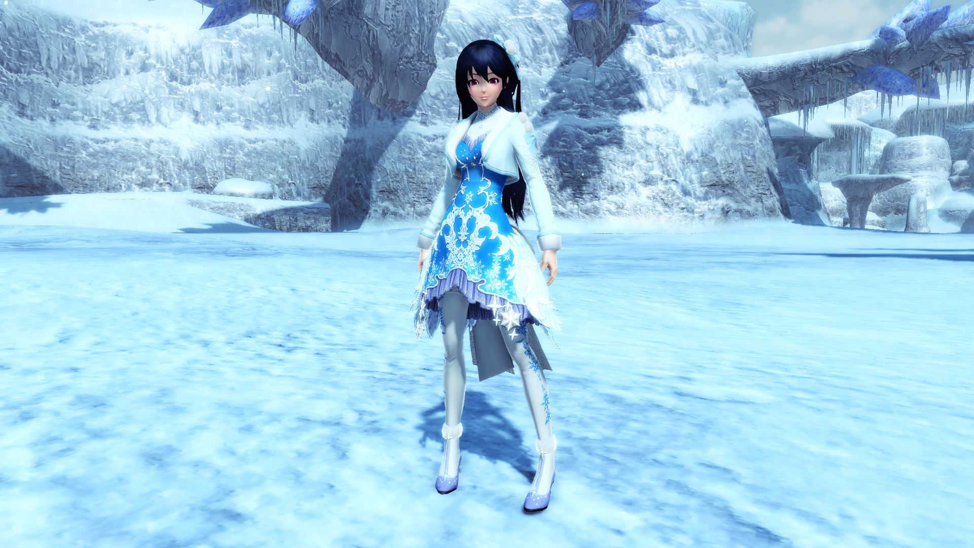 特別な夜のために作られたジャケット。雪をイメージしたというデザインは優しくも可憐な印象を与えてくれる