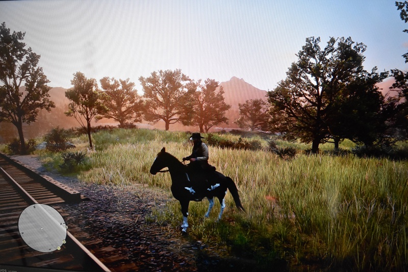 PS4 Proで「RDR2」を遊んだ時の違い。上がフルHD、下が4K。フルHDを超えた4Kモニターでプレイすることで、世界はぐっとリアリティーを増す