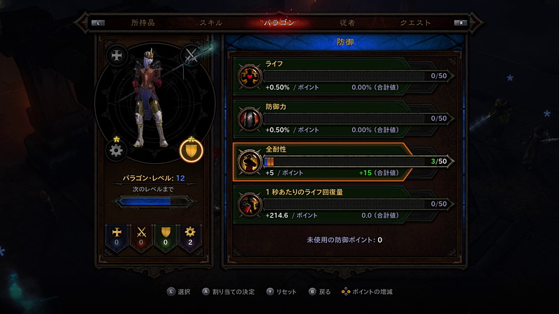 レベル70以降の成長要素となるパラゴン。やはり経験値を稼いでパラゴンレベルを上げる