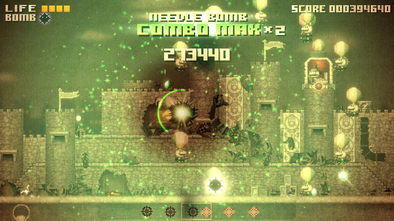 横スクロールシューティングに、スコア稼ぎと自機パワーアップを両立させる独特なシステムも魅力な「BLACK BIRD」