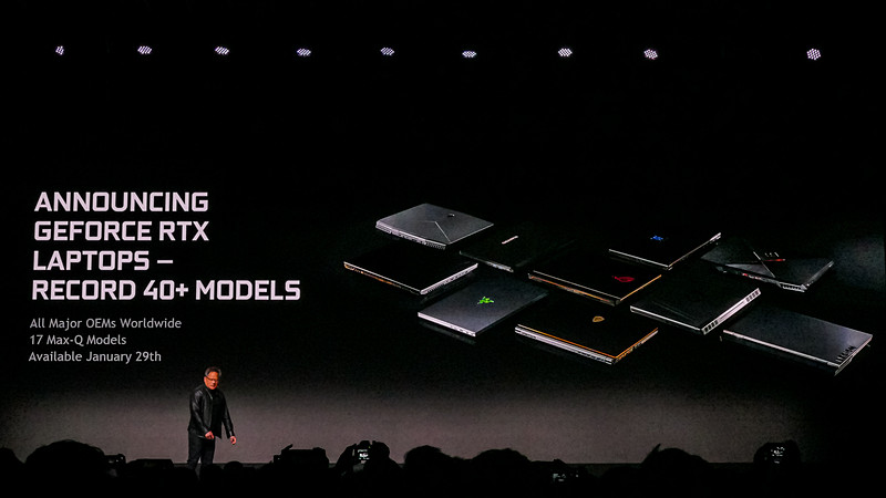 RTX搭載ノートPCは40モデル以上発売される