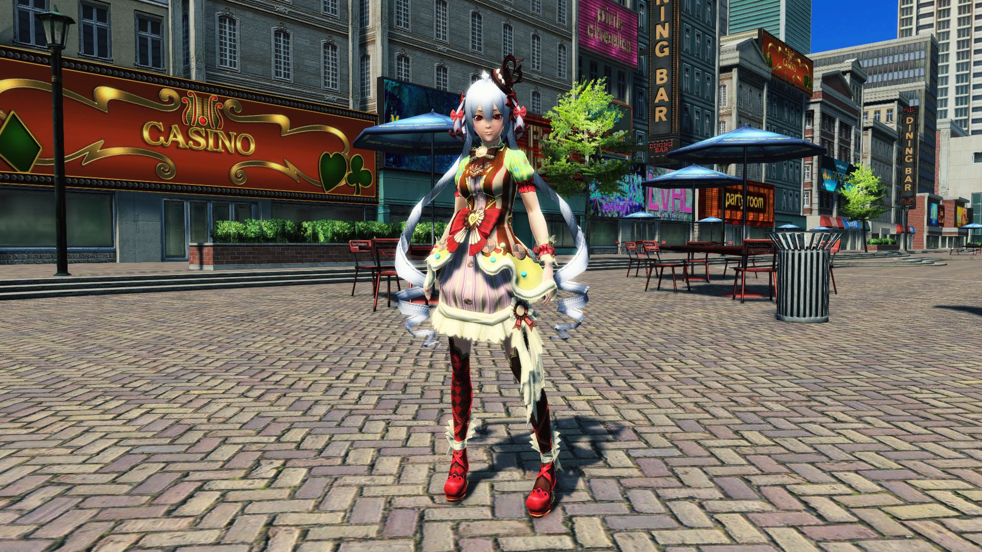 荒野のならず者が好んで着る服装。キュートに装いながら至る所に仕込んだ武器は、己の信念を貫く意志を見せる